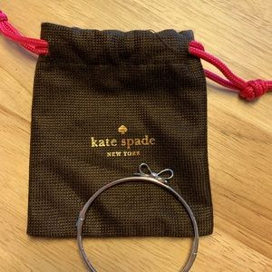 Silver Kate Spade bow bracelet